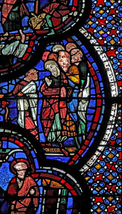 St John-vindue: genopliver en kvinde (w48) af French School