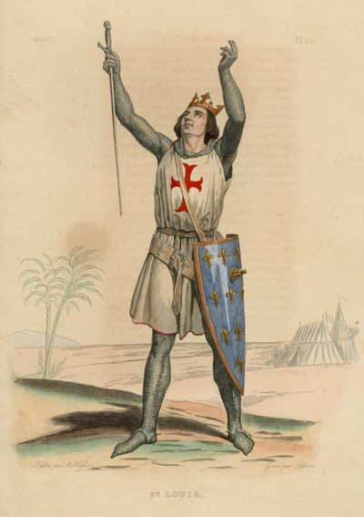 St Louis (farvet gravering) af French School