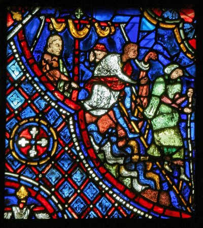 St Nicholas: rejsende går i land (w29a) af French School