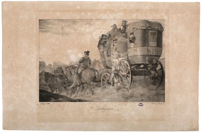 Diligence, 1823 af French School