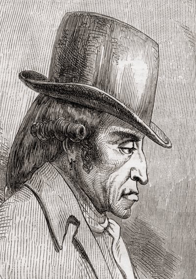 Stanislas Marie Maillard, graveret af J. Gauchard efter Bocourt, fra "Histoire de la Revolution Francaise" af Louis Blanc (1811-82) af French School