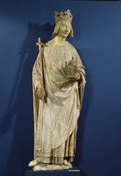 Statue af Charles V (1338-80) Konge af Frankrig, 1365-80 (se også 27646) af French School