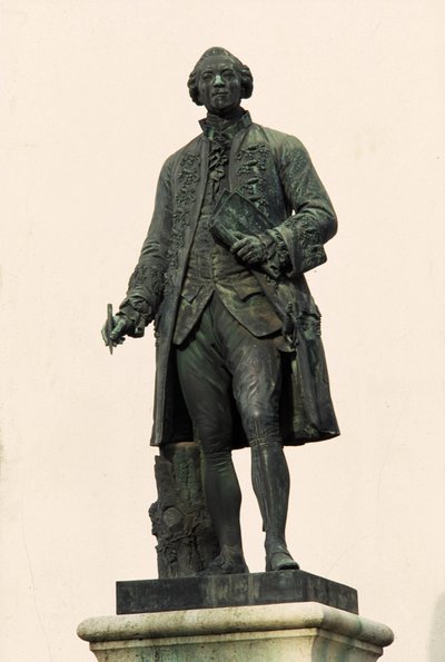 Statue af Georges Louis Leclerc, greve af Buffon (1707-1788), Montbard (21 Cote d
