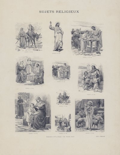 Religiøse emner (gravering) af French School