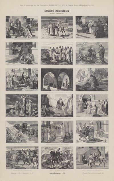 Religiøse emner (gravering) af French School