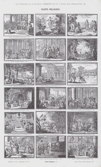 Religiøse emner (gravering) af French School