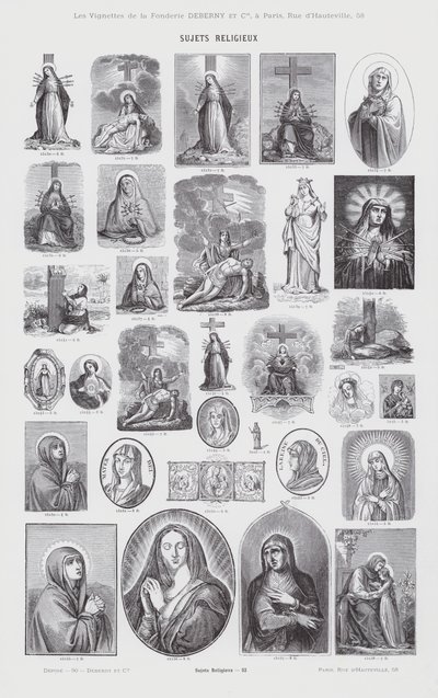 Religiøse emner (gravering) af French School