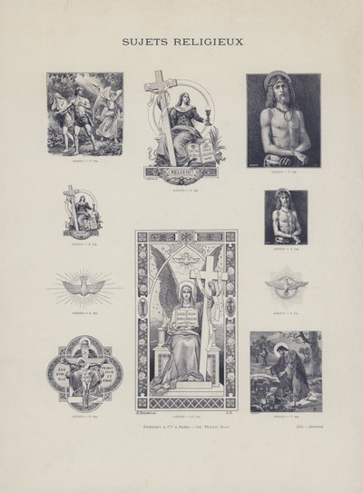 Religiøse emner (gravering) af French School