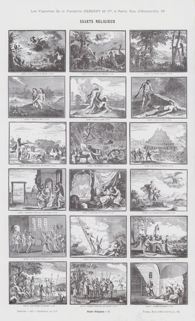 Religiøse emner (gravering) af French School