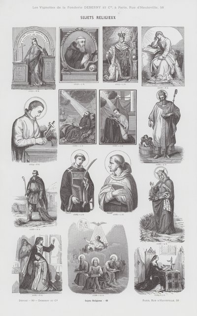 Religiöse Themen von French School