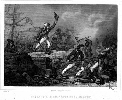 Surcouf på kanalens kyster - i ""History of Pirates and Corsairs of the Ocean and the Mediterranean"" af P. Christion, Paris, D. Cavaillés ed. af French School