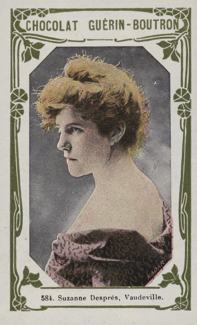 Suzanne Despres, Vaudeville (farvet foto) af French School