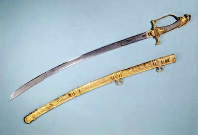 Sværd givet til Napoleon I (1769-1821) af Directoire (metal) af French School
