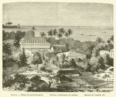 Tahiti (gravering) af French School