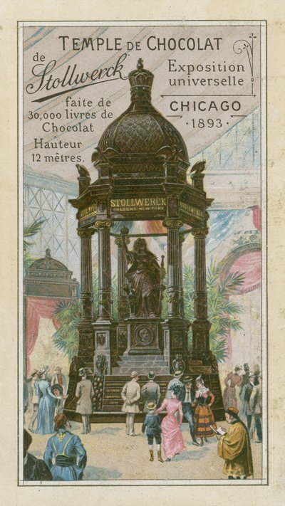 Chokoladetempel af Stollwerck af French School