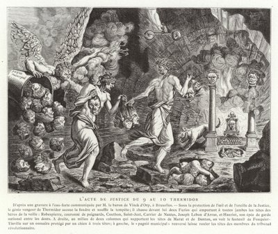 The Act of Justice af 9-10 Thermidor (27.-28. juli 1794) af French School