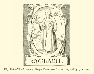 Alkymisten Roger Bacon (gravering) af French School