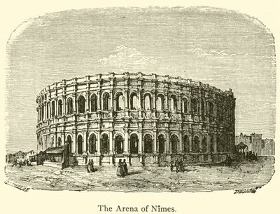 Arena of Nimes (gravering) af French School