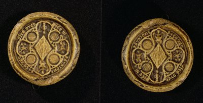Jeanne de Penthievres våbensegl (1319-84) hertuginde af Bretagne og grevinde af Goello, 1369 af French School