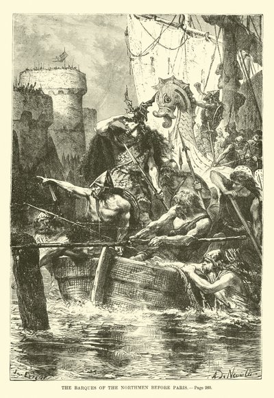 Nordmændenes barker før Paris af French School