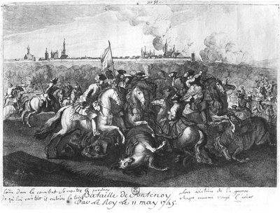 Slaget ved Fontenoy, 11. maj 1745 af French School