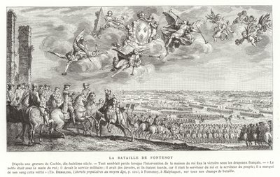 Slaget ved Fontenoy, den østrigske arvefølgekrig, 1745 af French School
