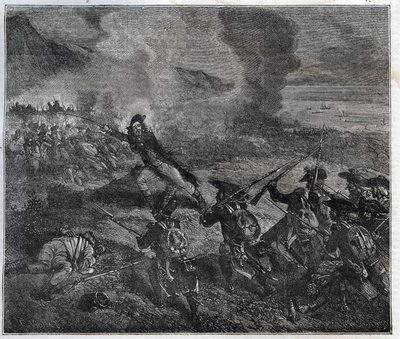 Slaget ved Loano fandt sted den 23.-24. november 1795 under krigen mod den første koalition - New National Encyclopedia af Maurice La Charest - 1870 - af French School