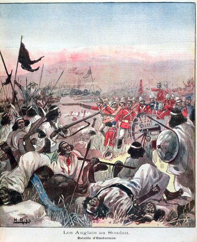 Slaget ved Omdurman, cover af Lectures Pour Le Dimanche, september 1898 af French School