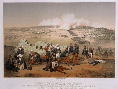 Slaget ved Inkerman den 5. november 1854 fra War in the Crimea, udgivet af Lemercier et Cie, Paris, 1856 af French School
