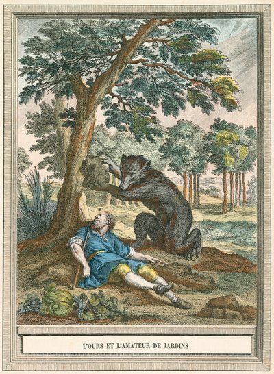 Bjørnen og den elskede af Gardins af French School