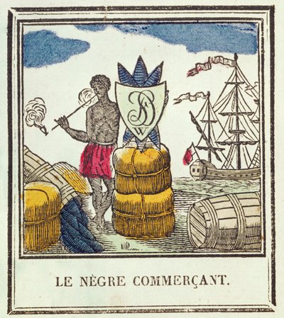 The Black Trader, plade 529 fra Les Petits Metiers (xylograf) af French School