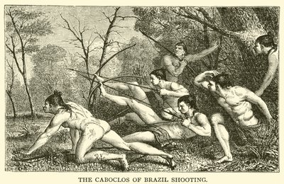 The Caboclos of Brazil Shooting (gravering) af French School
