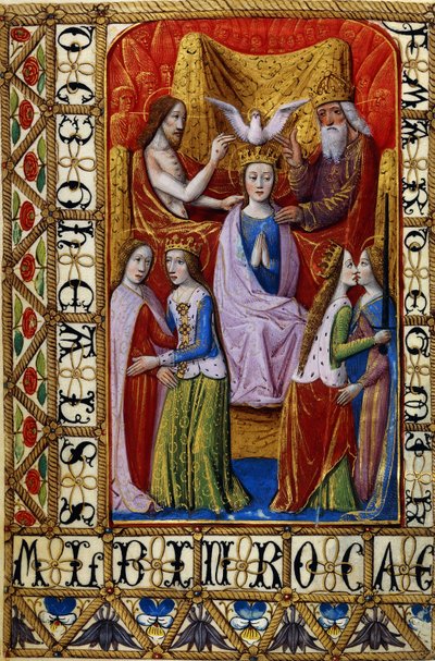 The Coronation of the Virgin by the Holy Trinity, c.1500dani af French School