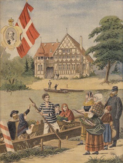 Den Danske Pavillon ved Verdensudstillingen 1900, Paris, illustration fra Le Petit Journal, 19. august 1900 af French School