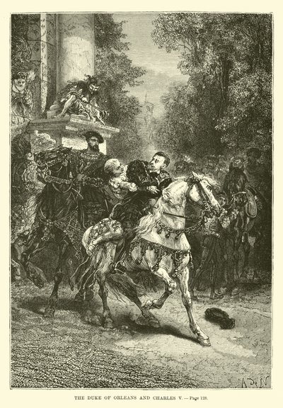 Hertugen af Orleans og Charles V af French School