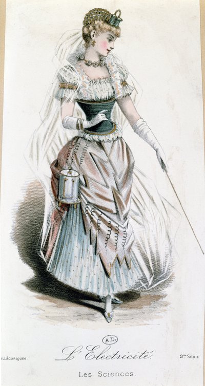 Elfeen, kostume til fancy dressbold med batteri, ca. 1885 af French School