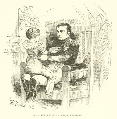 Der Kaiser und sein Neffe (Gravur) von French School