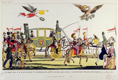 Napoleons indtog i Paris den 20. marts 1815 af French School