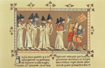 Flagellanterne ved Doornik i 1349, kopi af en miniature fra Aegidius Li Muisis Krønike af French School