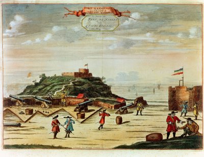 The Fort of Goree (farvegravering) af French School
