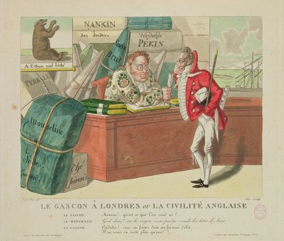 Gascon i London, eller engelsk borgerskab, 1806 af French School