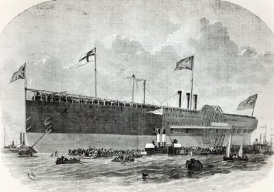 The Great Eastern, illustration fra Le Nouvel Illustre, 1867 af French School