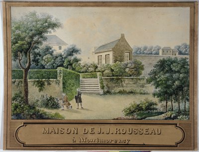 Eremitagen i Montmorency (wc på papir) af French School