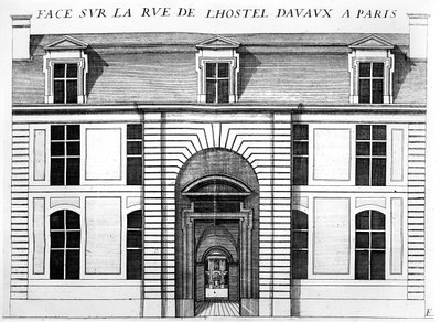 Hotel dAvaux, rue du Temple, Paris af French School