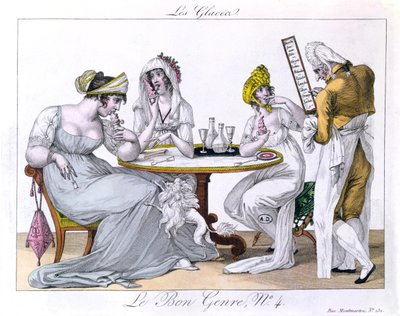 Isen, plat 4 fra Le Bon Genre, Paris, 1827 af French School
