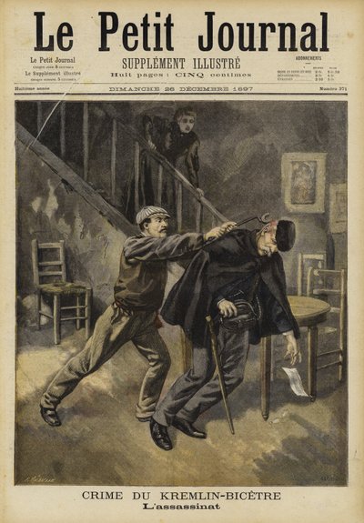 Mordet på Kreml-Bicetre, Paris, 1897 af French School