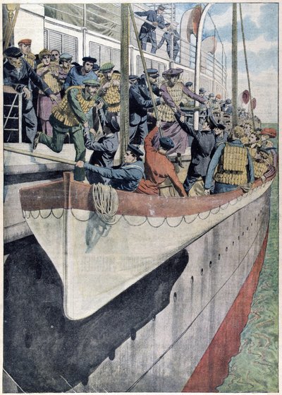 SS Titanicin opetus: Pelastusvenehara matkustajalaivalla af French School