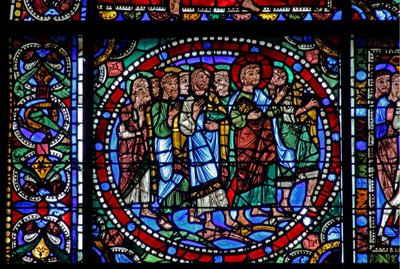 The Life of Christ window: The Entry into Jerusalem (w50) af French School