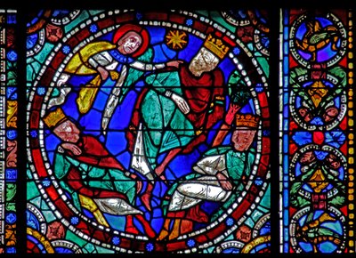 The Life of Christ window: Magi - advaret i en drøm (w50) af French School