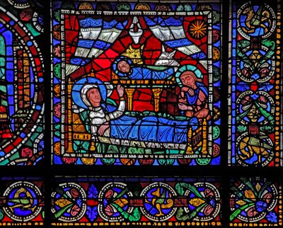The Life of Christ window: The Nativity (w50) af French School